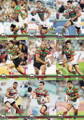 2009 NRL Champions Base Team Set - South Sydney Rabbitohs