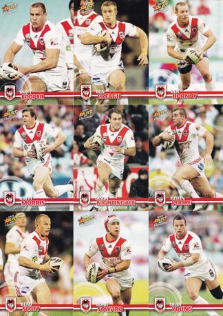 2009 NRL Champions Base Team Set - St George Dragons