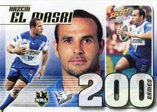 2009 NRL Champions Case Card - CC16 Hazem El Masri Canterbury Bulldogs