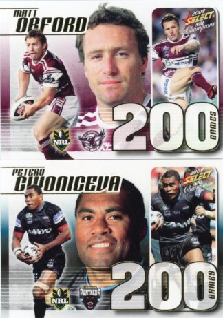 2009 NRL Champions Case Cards