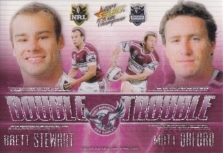 2009 NRL Champions Double Trouble - DT2 Stewart & Orford Manly Sea Eagles