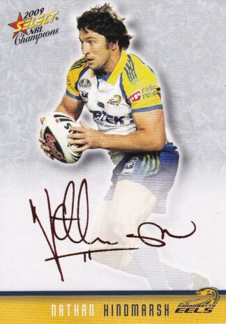 2009 NRL Champions Red Foil Signature - FS29 Nathan Hindmarsh Parramatta Eels
