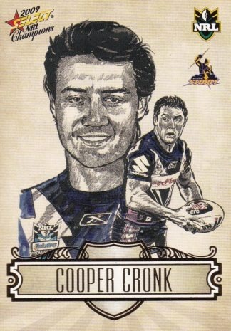 2009 NRL Champions Sketch Card - SK14 Cooper Cronk Melbourne Storm