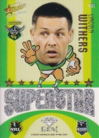 2009 NRL Champions Mascot Gem - MG03 Lincoln Withers Canberra Raiders