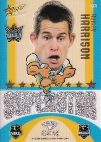 2009 NRL Champions Mascot Gem - MG05 Ashley Harrison Gold Coast Titans