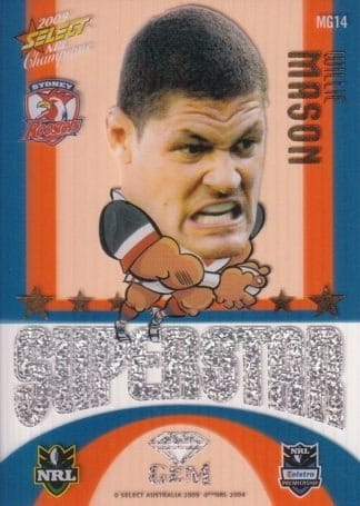 2009 NRL Champions Mascot Gem - MG14 Willie Mason Sydney Roosters
