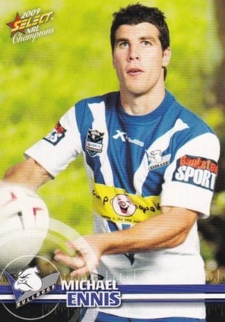 2009 NRL Champions Common Card - Base 019 Michael Ennis Canterbury Bulldogs