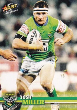 2009 NRL Champions Common Card - Base 031 Josh Miller Canberra Raiders