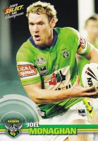 2009 NRL Champions Common Card - Base 032 Joel Monaghan Canberra Raiders