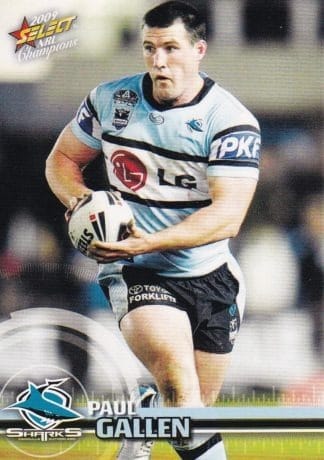 2009 NRL Champions Common Card - Base 040 Paul Gallen Cronulla Sharks