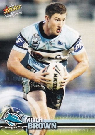 2009 NRL Champions Common Card - Base 050 Mitch Brown Cronulla Sharks