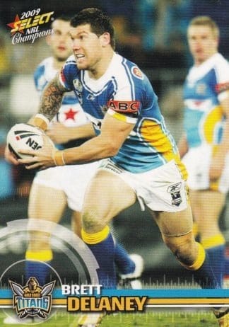 2009 NRL Champions Common Card - Base 056 Brett Delaney Gold Coast Titans