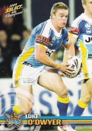 2009 NRL Champions Common Card - Base 061 Luke O'Dwyer Gold Coast Titans