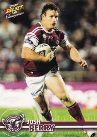 2009 NRL Champions Common Card - Base 072 Josh Perry Manly Sea Eagles