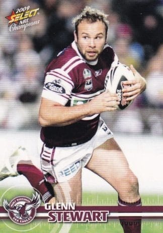 2009 NRL Champions Common Card - Base 074 Glenn Stewart Manly Sea Eagles