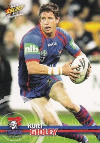 2009 NRL Champions Common Card - Base 090 Kurt Gidley Newcastle Knights