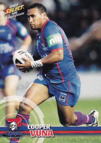 2009 NRL Champions Common Card - Base 098 Cooper Vuna Newcastle Knights