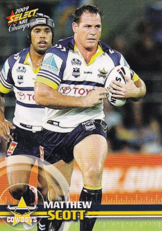 2009 NRL Champions Common Card - Base 108 Matthew Scott North Qld Cowboys