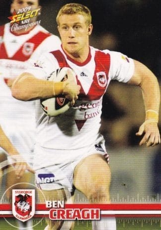 2009 NRL Champions Common Card - Base 137 Ben Creagh St George Dragons