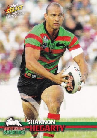 2009 NRL Champions Common Card - Base 152 Shannon Hegarty South Sydney Rabbitohs