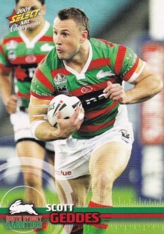 2009 NRL Champions Common Card - Base 157 Scott Geddes South Sydney Rabbitohs