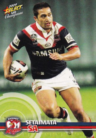 2009 NRL Champions Common Card - Base 170 Setaimata Sa Sydney Roosters