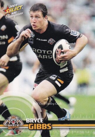 2009 NRL Champions Common Card - Base 188 Bryce Gibbs Wests Tigers