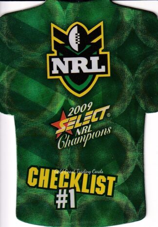 2009 NRL Champions Parallel Holofoil Jersey - JDC001 Checklist #1