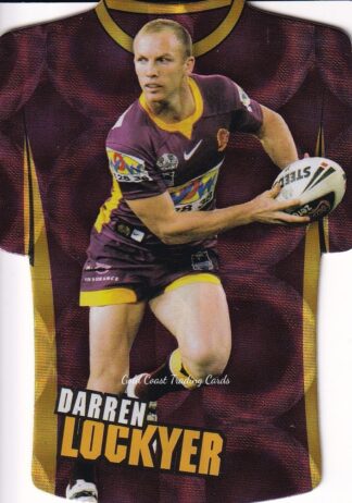 2009 NRL Champions Parallel Holofoil Jersey - JDC004 Darren Lockyer Brisbane Broncos