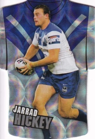 2009 NRL Champions Parallel Holofoil Jersey - JDC018 Jarrad Hickey Canterbury Bulldogs