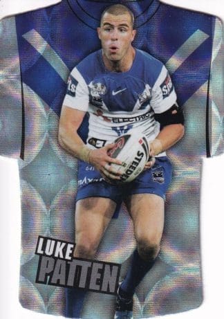 2009 NRL Champions Parallel Holofoil Jersey - JDC021 Luke Patten Canterbury Bulldogs