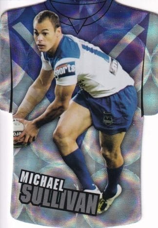 2009 NRL Champions Parallel Holofoil Jersey - JDC022 Michael Sullivan Canterbury Bulldogs