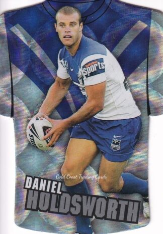 2009 NRL Champions Parallel Holofoil Jersey - JDC027 Daniel Holdsworth Canterbury Bulldogs