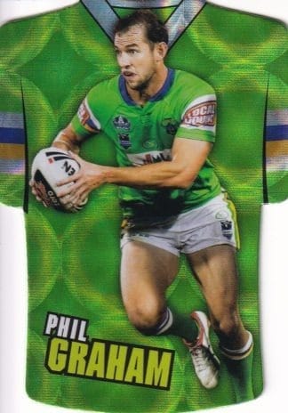 2009 NRL Champions Parallel Holofoil Jersey - JDC030 Phil Graham Canberra Raiders