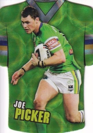 2009 NRL Champions Parallel Holofoil Jersey - JDC033 Joe Picker Canberra Raiders