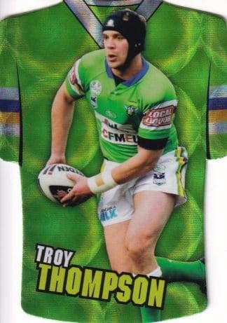 2009 NRL Champions Parallel Holofoil Jersey - JDC035 Troy Thompson Canberra Raiders