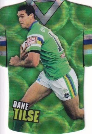 2009 NRL Champions Parallel Holofoil Jersey - JDC036 Dane Tilse Canberra Raiders