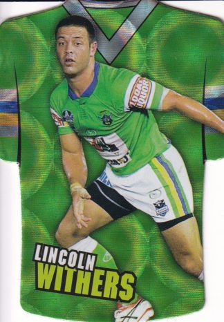 2009 NRL Champions Parallel Holofoil Jersey - JDC037 Lincoln Withers Canberra Raiders