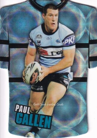 2009 NRL Champions Parallel Holofoil Jersey - JDC040 Paul Gallen Cronulla Sharks
