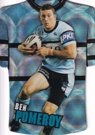 2009 NRL Champions Parallel Holofoil Jersey - JDC044 Ben Pomeroy Cronulla Sharks