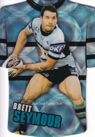 2009 NRL Champions Parallel Holofoil Jersey - JDC046 Brett Seymour Cronulla Sharks