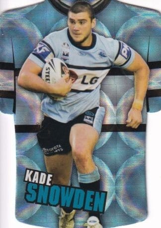 2009 NRL Champions Parallel Holofoil Jersey - JDC051 Kade Snowden Cronulla Sharks