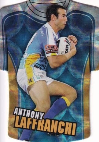 2009 NRL Champions Parallel Holofoil Jersey - JDC059 Anthony Laffranchi Gold Coast Titans