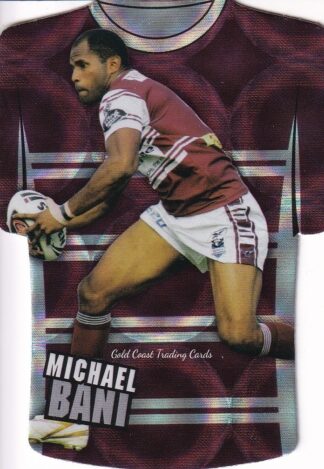 2009 NRL Champions Parallel Holofoil Jersey - JDC065 Michael Bani Manly Sea Eagles