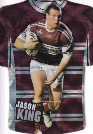 2009 NRL Champions Parallel Holofoil Jersey - JDC068 Jason King Manly Sea Eagles