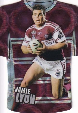 2009 NRL Champions Parallel Holofoil Jersey - JDC070 Jamie Lyon Manly Sea Eagles