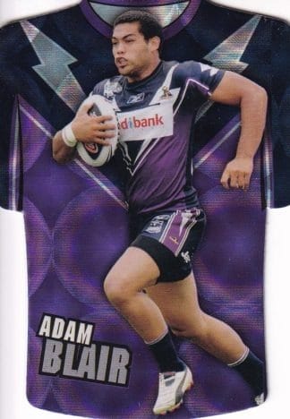 2009 NRL Champions Parallel Holofoil Jersey - JDC077 Adam Blair Melbourne Storm