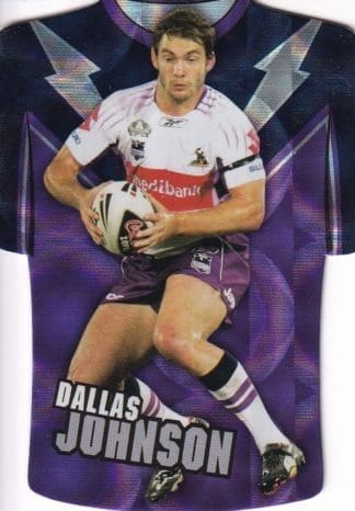 2009 NRL Champions Parallel Holofoil Jersey - JDC080 Dallas Johnson Melbourne Storm