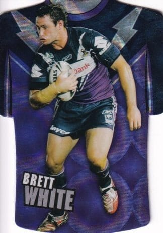 2009 NRL Champions Parallel Holofoil Jersey - JDC084 Brett White Melbourne Storm