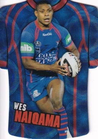 2009 NRL Champions Parallel Holofoil Jersey - JDC093 Wes Naiqama Newcastle Knights